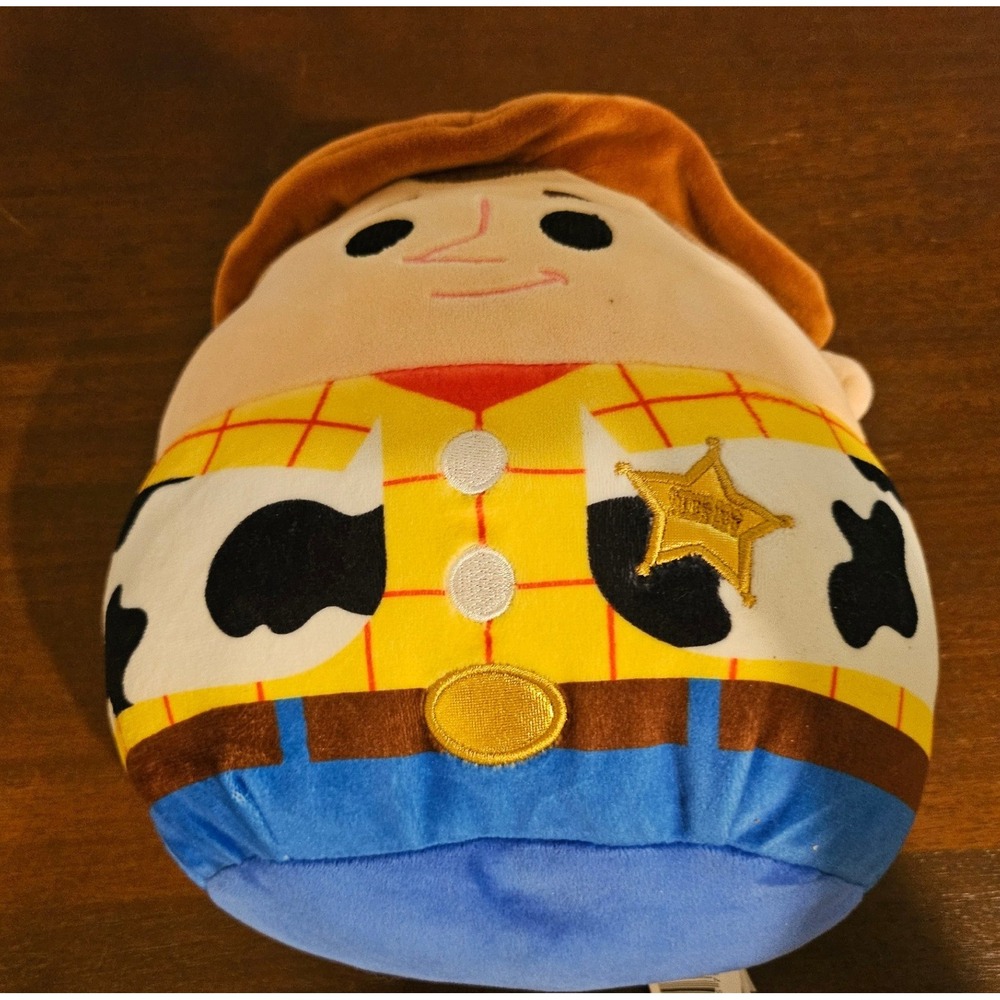 Disney Plush Toy Kids 8 Inch Yellow Woody Toy Story Sheriff Star Squishy